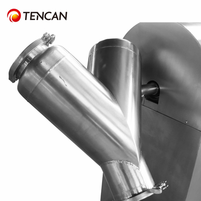 Ομοιόμορφη ανάμειξη χωρίς νεκρές ζώνες 5-500L Βιομηχανικό αναμεικτικό σκόνης σε σχήμα V με τάση 220V ή 380V