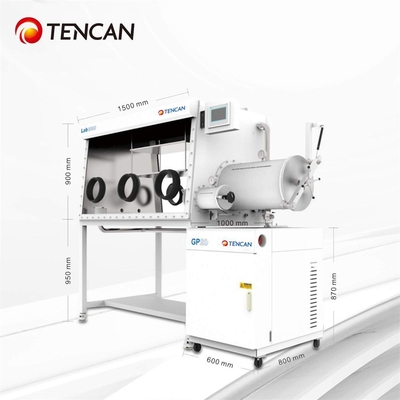 TENCAN GBP750S-3 Θάλαμος Γαντιών Καθαρισμού για Αφαίρεση Οξυγόνου και Νερού