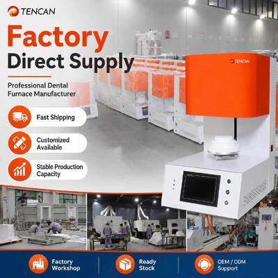 TENCAN TC-BDF-1L 1700C Dental Lab Zirconia Porcelain Sintering Furnace 1C Accuracy MoSi2 Heating Elements for Tooth