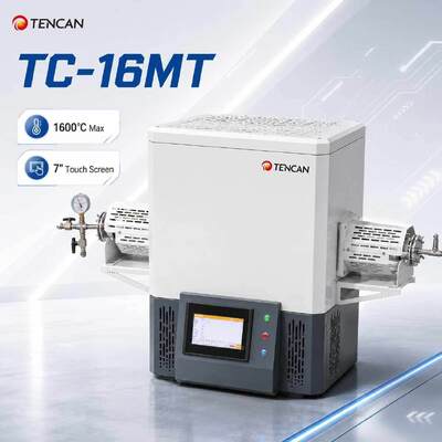 TENCAN MoSi2 Θέρμανση 1600C Φούρνος σωλήνα κενού TC-16MT Τύπος Β Θερμοσύνδεσμος Τμήμα εργαστηριακού φούρνου 30 τμημάτων Προγραμματισμός Προηγμένο