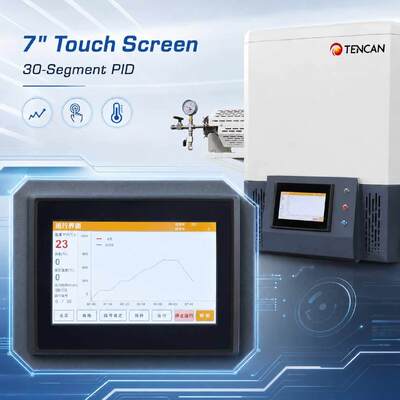 TENCAN MoSi2 Θέρμανση 1600C Φούρνος σωλήνα κενού TC-16MT Τύπος Β Θερμοσύνδεσμος Τμήμα εργαστηριακού φούρνου 30 τμημάτων Προγραμματισμός Προηγμένο