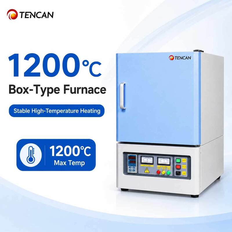 Φούρνος φούσκας 1200°C με έλεγχο PID 50 τμημάτων και επένδυση πολυκρυσταλλικών πολυτιτών ινών για εφαρμογές υψηλής θερμοκρασίας